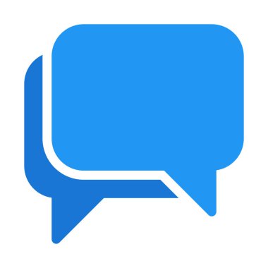 Konuşma kabarcıklar simgesini, basit vektör çizim