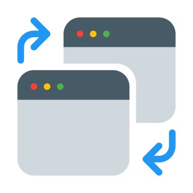 Anahtar uygulama sekmesi simge, basit vektör çizim
