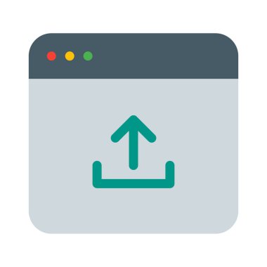 Upload ya da Dışa Aktar simgesini, basit vektör çizim