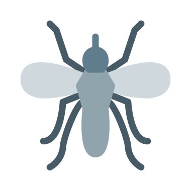 Uçan küçük sivrisinek simgesi, basit vektör çizim