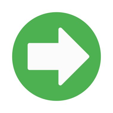 Sonraki ok düğme simgesi, basit vektör çizim