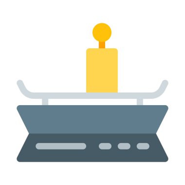 Tartı ölçek ölçüm simge, basit vektör çizim