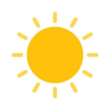 Açık ateş modu simgesi, basit vektör çizim