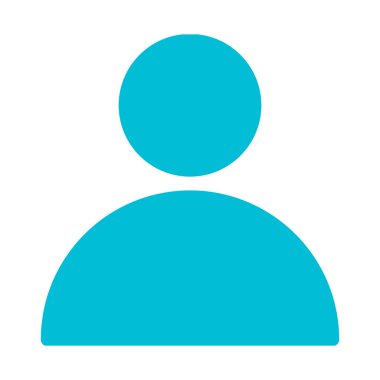 Kullanıcı simgesi, basit vektör çizim