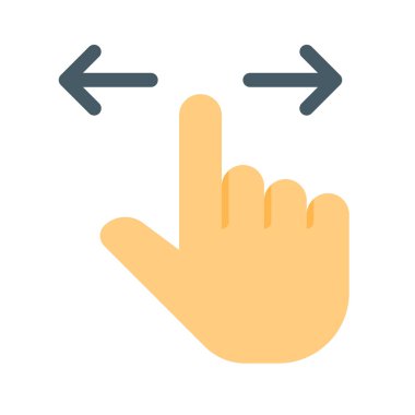 Slayt sol ve sağ simge, basit vektör çizim