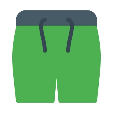 Yüzme kısa elbise simgesi, basit vektör çizim