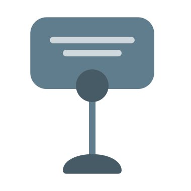 Özel amaçlı tabela göstergesi simgesi, basit vektör çizim