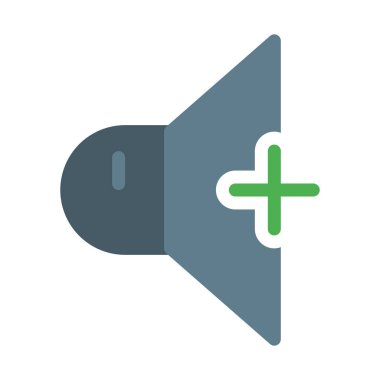 Artış hacmi sembol simge, basit vektör çizim