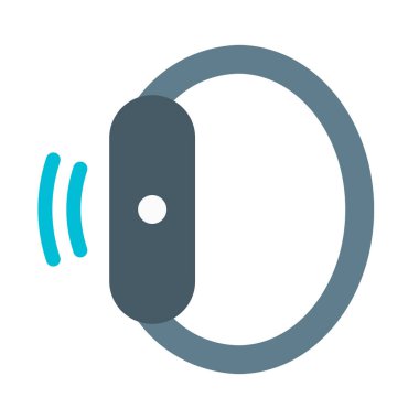 SmartWatch titreşim uyarı simgesi, basit vektör çizim