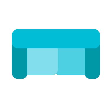 Ev dekorasyonu koltuk simge, basit vektör çizim