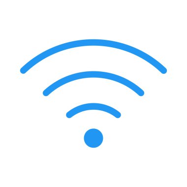 WiFi sinyal simgesi, basit vektör çizim
