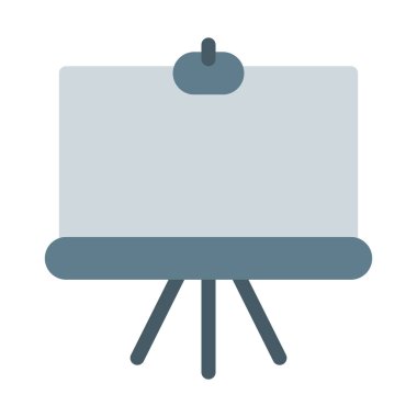 Boyama standı tuval simgesi, basit vektör çizim