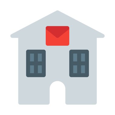 Postane bina simgesini, basit vektör çizim