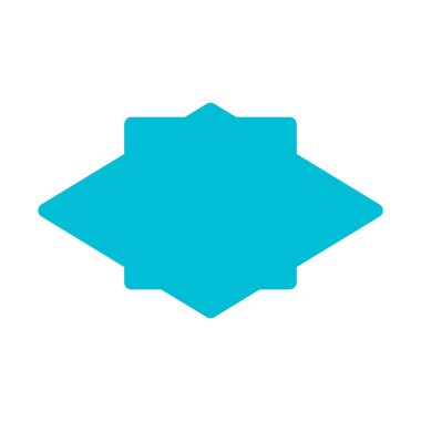 Çerçeve şablon simgesi, basit vektör çizim