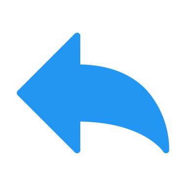 Yanıt simgesi, basit vektör çizim