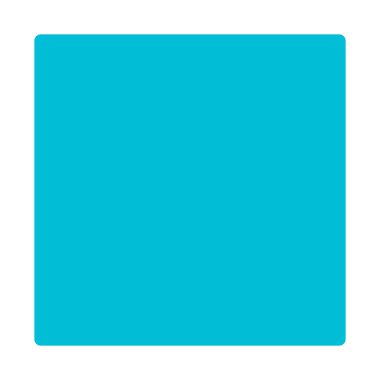 Dikdörtgen kare şekli simgesi, basit vektör çizim