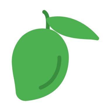 Yaz meyve Mango simgesi, basit vektör çizim
