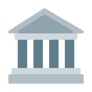 Pantheon simgesi, basit vektör çizim