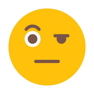 İfade simgesi, basit vektör çizim merak