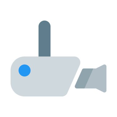 Gözetim kamera simgesi, basit vektör çizim