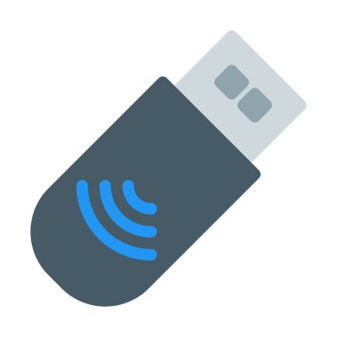 USB Kablosuz çubuk simgesi, basit vektör çizim