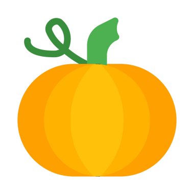 Kabak taze sebze simgesi, basit vektör çizim