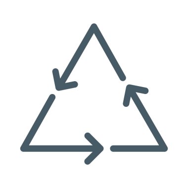 Metal geri dönüşüm simgesini, basit vektör çizim