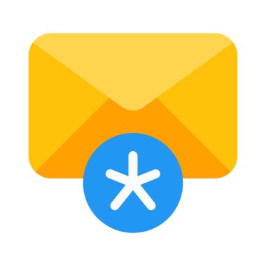 Yeni posta sembol simge, basit vektör çizim