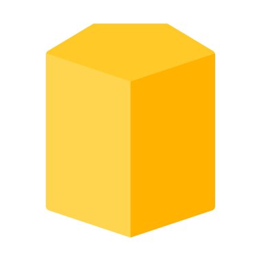 Katı Pentagonal şekil kutsal kişilerin resmi, basit vektör çizim