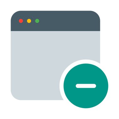 Kaldır'ı veya durdurmak uygulama simgesi, basit vektör çizim