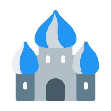 St. Petersburg, Rusya Federasyonu simgesi, basit vektör çizim