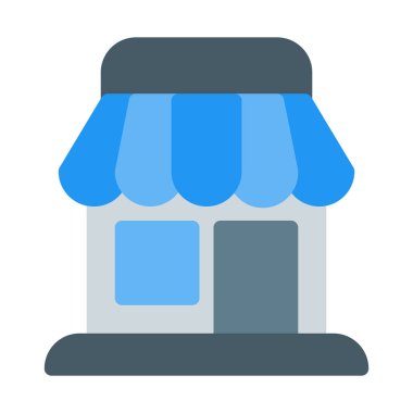 Mağaza simgesi, basit vektör çizim