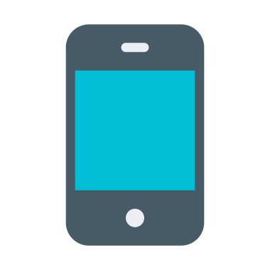 cep telefonu simgesi, basit vektör illüstrasyonu
