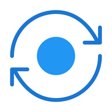 Eşitleme seçeneği simgesi, basit vektör çizim döndürme