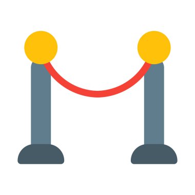 sıra stand simgesi, basit vektör çizim