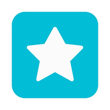 Dikdörtgen yıldız şekil kutsal kişilerin resmi, basit vektör çizim