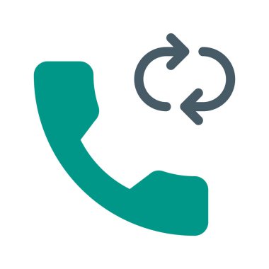 Geri çağırmak veya simgesi, basit vektör çizim yineleme