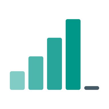 Adil sinyal gücü simgesi, basit vektör çizim