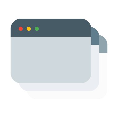 Çoklu görev anahtarlama düzeni simgesini, basit vektör çizim