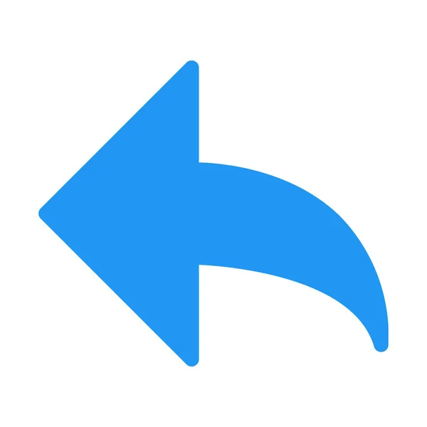 Responder Icono Botón Flecha Ilustración Vector Simple — Vector de stock