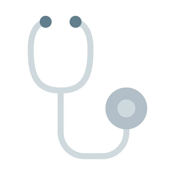 Icono Del Estetoscopio Del Diagnóstico Médico Ilustración Simple Del Vector — Vector de stock