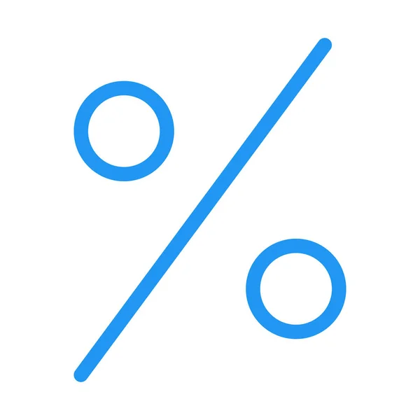 Icono Porcentual Ilustración Vectorial Simple — Vector de stock