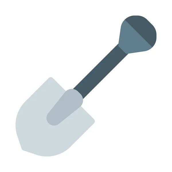 Schaufel Graben Werkzeug Symbol Einfache Vektor Illustration — Stockvektor