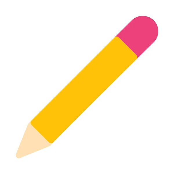 Pencil Drawing Tool Icon Simple Vector Illustration — Stock Vector