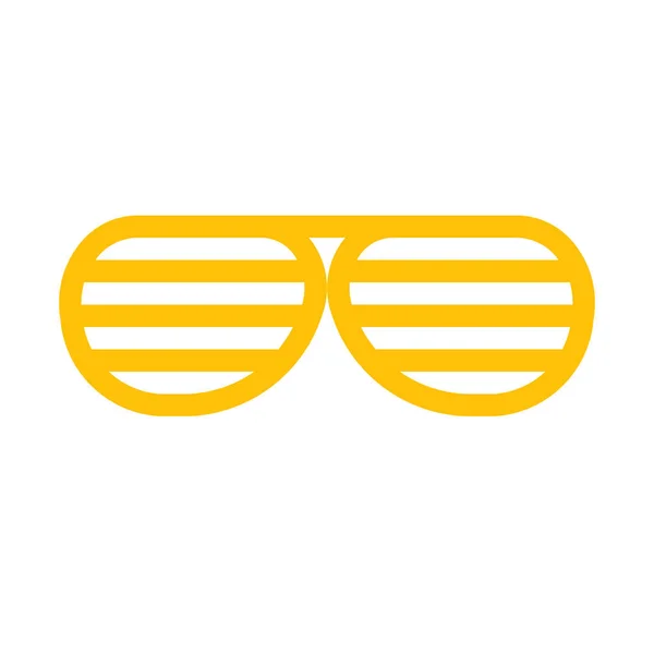 Κόμμα Γυαλιά Εικονίδιο Απλή Διανυσματικά Εικονογράφηση — Διανυσματικό Αρχείο