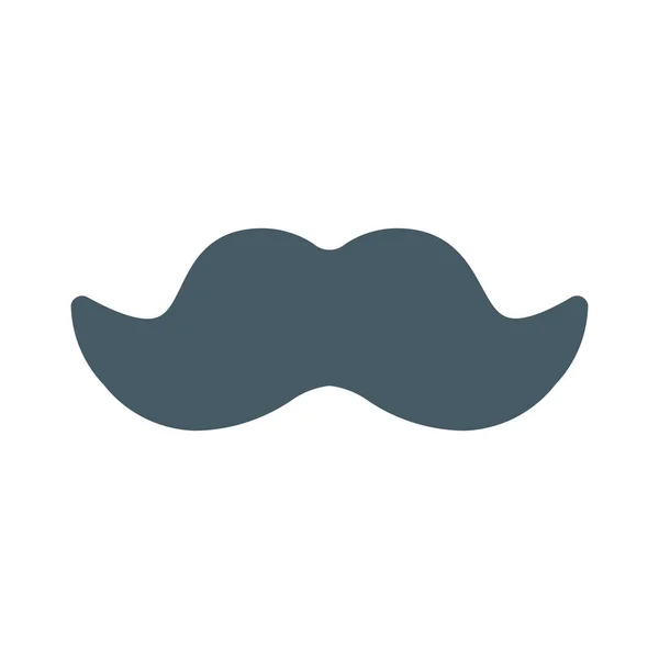 Dandy Pflege Schnurrbart Symbol Einfache Vektor Illustration — Stockvektor