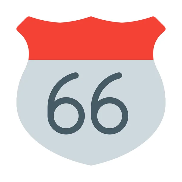 Nation Highway Route Symbol Einfache Vektorillustration — Stockvektor