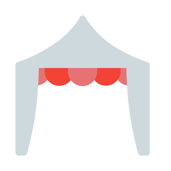 帐篷图标 简单的矢量插图 — 图库矢量图片
