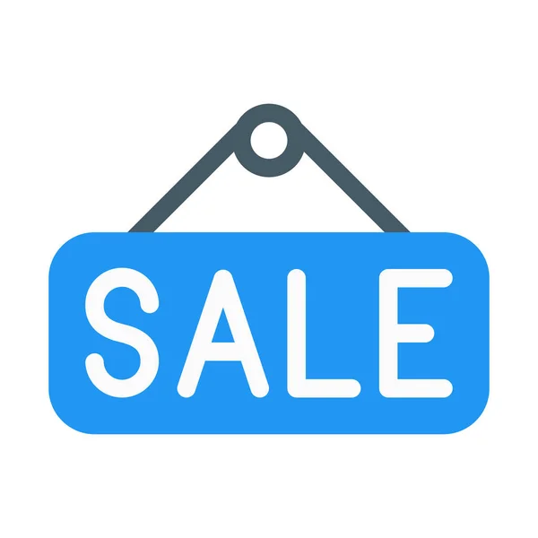 Sale Hanging Signboard Icon Simple Vector Illustration — Stock Vector