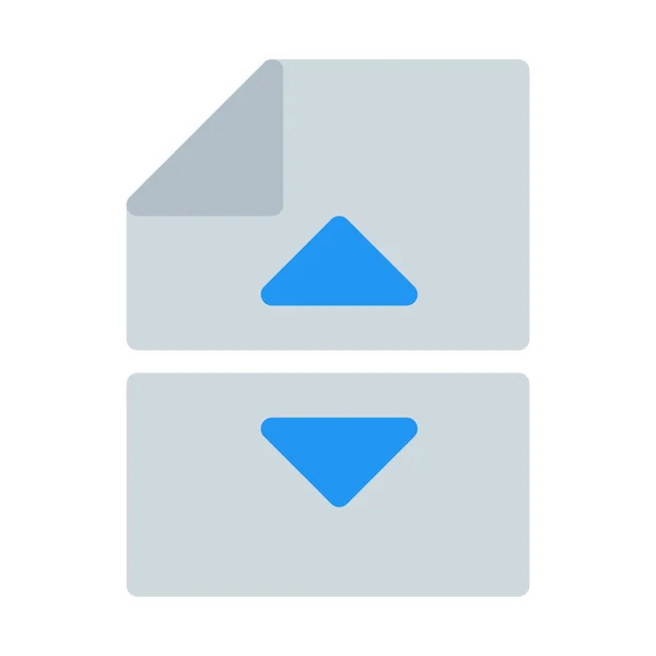 Split Break Bestand Pictogram Eenvoudige Vectorillustratie — Stockvector